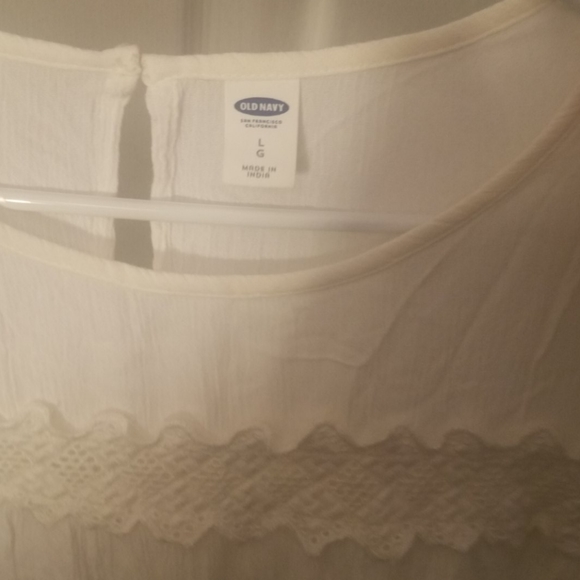 Old Navy Flowing White Top - Picture 4 of 4